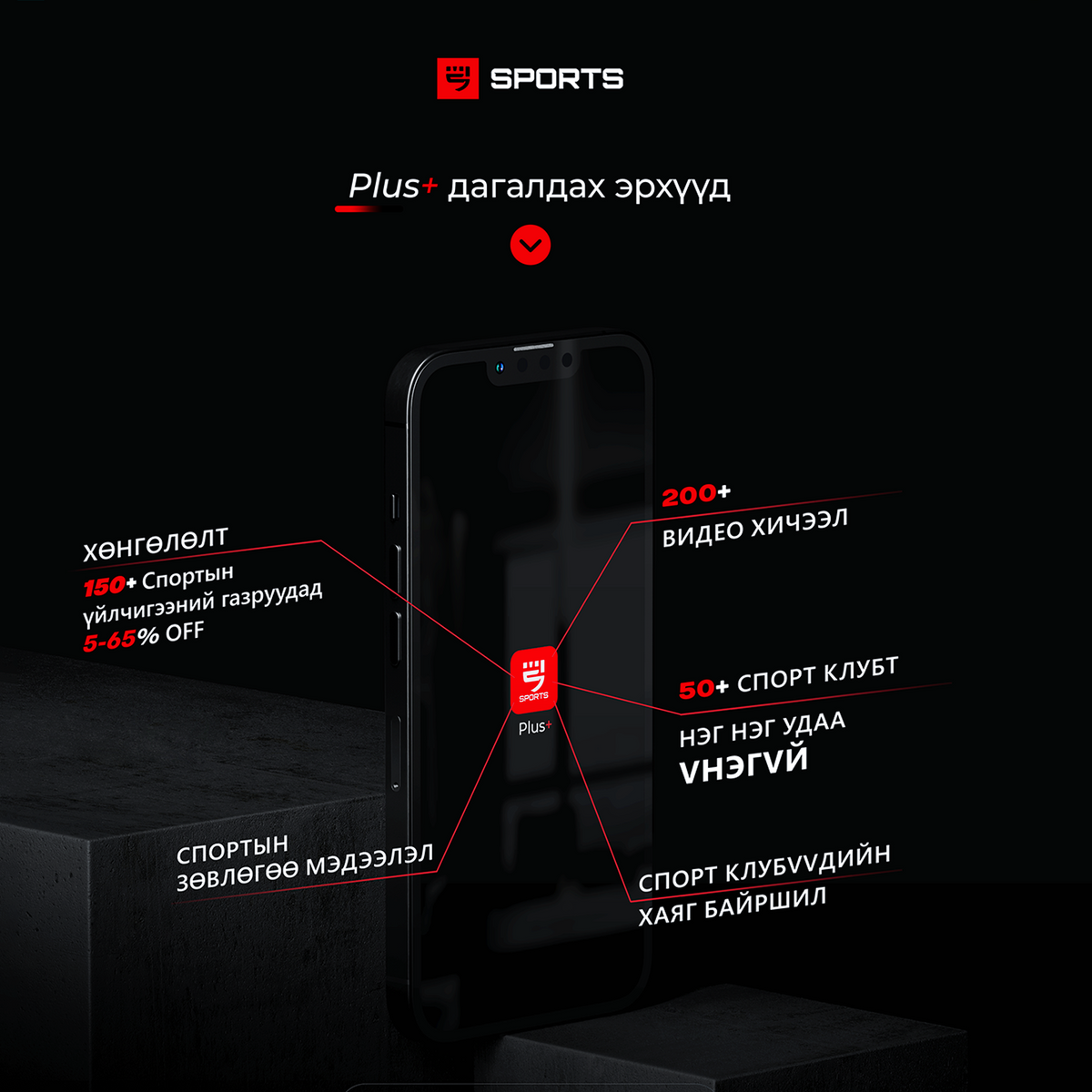 Msports-ын Plus member цаашид ямар боломжууд эдлэх вэ? 

Msports-ын Plus гишүүн болсноор спортын газруудад НЭГ НЭГ удаа үнэгүй үйлчлүүлэх, байнгын хөнгөлөлт авах, видео хичээл зөвлөгөөг одоо авч байгаа бол УДАХГҮЙ олон олон боломжийг бүрдүүлэхээр ажиллаж байна. Бид MSPORTS CLUB – г гишүүддээ зориулан бүтээн байгуулах ажлаа эхлүүлээд байна. Энэхүү MSPORTS CLUB-д манай гишүүд нэмэлт төлбөргүйгээр үйлчлүүлэх боломжтой. Манай CLUB-д теннис бильярд зэрэг спорт тоглоомууд, хүссэн үедээ спортын тэмцээн уралдаан үзэх спорт лаунж, спортын кино театр, play station room, e sports room, тэр бүр тогтмол фитнест явж чаддаггүй хүмүүст зориулсан фитнес танхим байхаас гадна манай гэрээт багш нарын танхимын хичээлд тогтмол хамрагдах, тамирчид, дасгалжуулагчид, мэргэжилтнүүдтэй хамтарсан өдөрлөгт хамрагдах зэргээр олон олон боломжийг гишүүддээ зориулан ТӨЛӨВЛӨН ажиллаж байна. 
Msports 10 фактад буй дээрх үйлчилгээнүүдийг ПЛАС гишүүд маань бүтэн жилийн турш авах боломжтой шүү. Нийт спортоор хичээллэгч, сонирхогч нарыгаа МАНАЙ гишүүн болохыг уриалж байна.