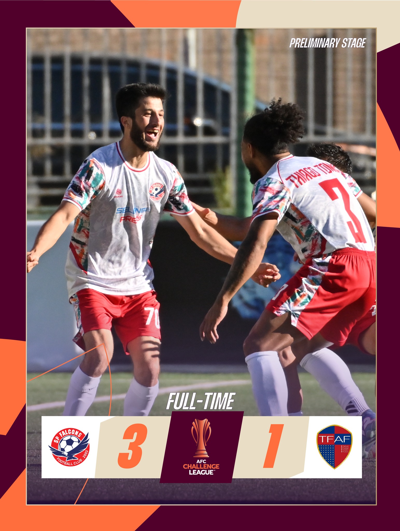 AFC Challenge league: Манай хөлбөмбөгийн дээд лигийн аварга SP Falcons Тайваны Taichung Futuro клубийг хожиж хэсгийн шатанд оролцох эрхээ авлаа