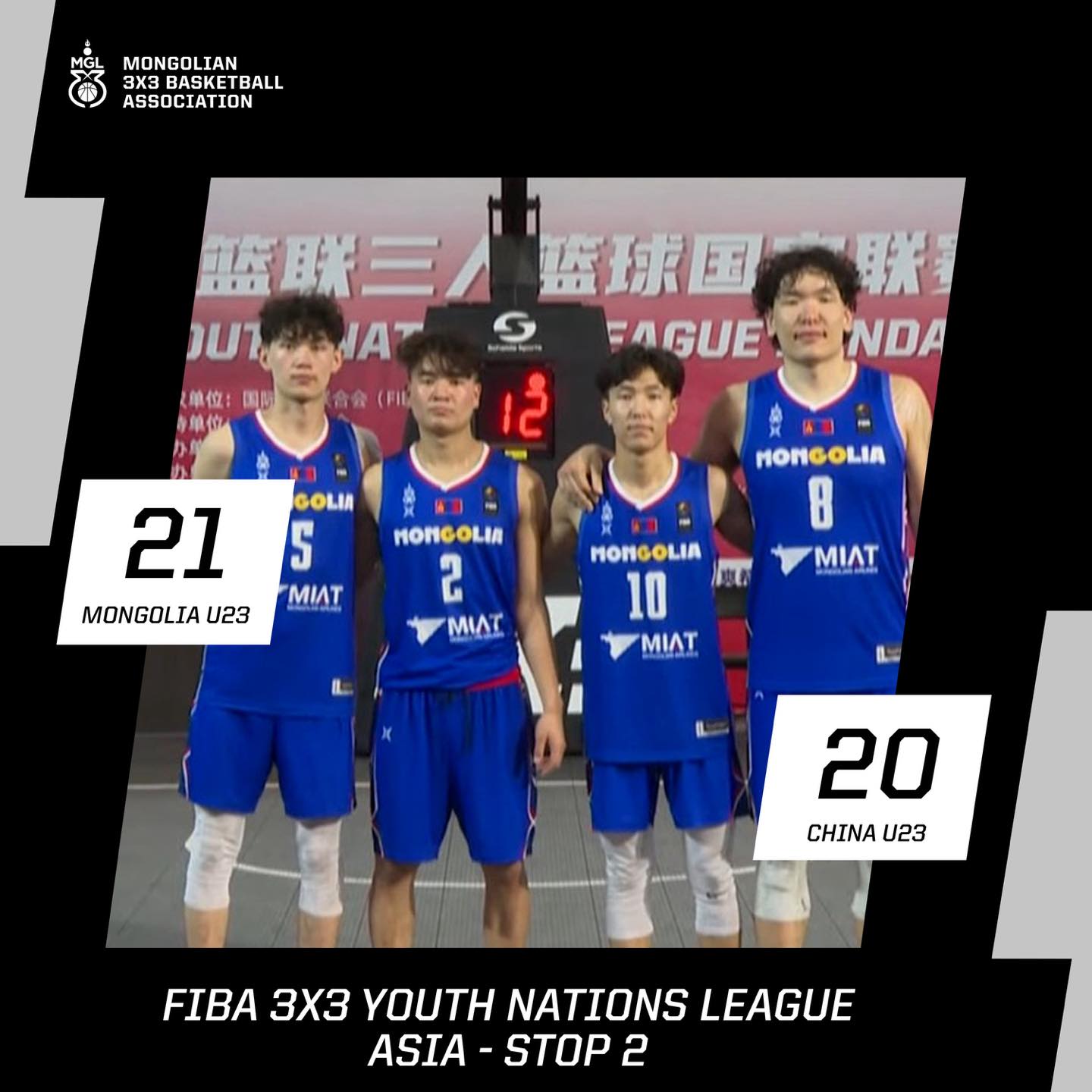 Монгол улсын залуучуудын шигшээ баг “FIBA 3x3 Youth Nations League 2025-ASIA-Stop 2”-н аварга боллоо