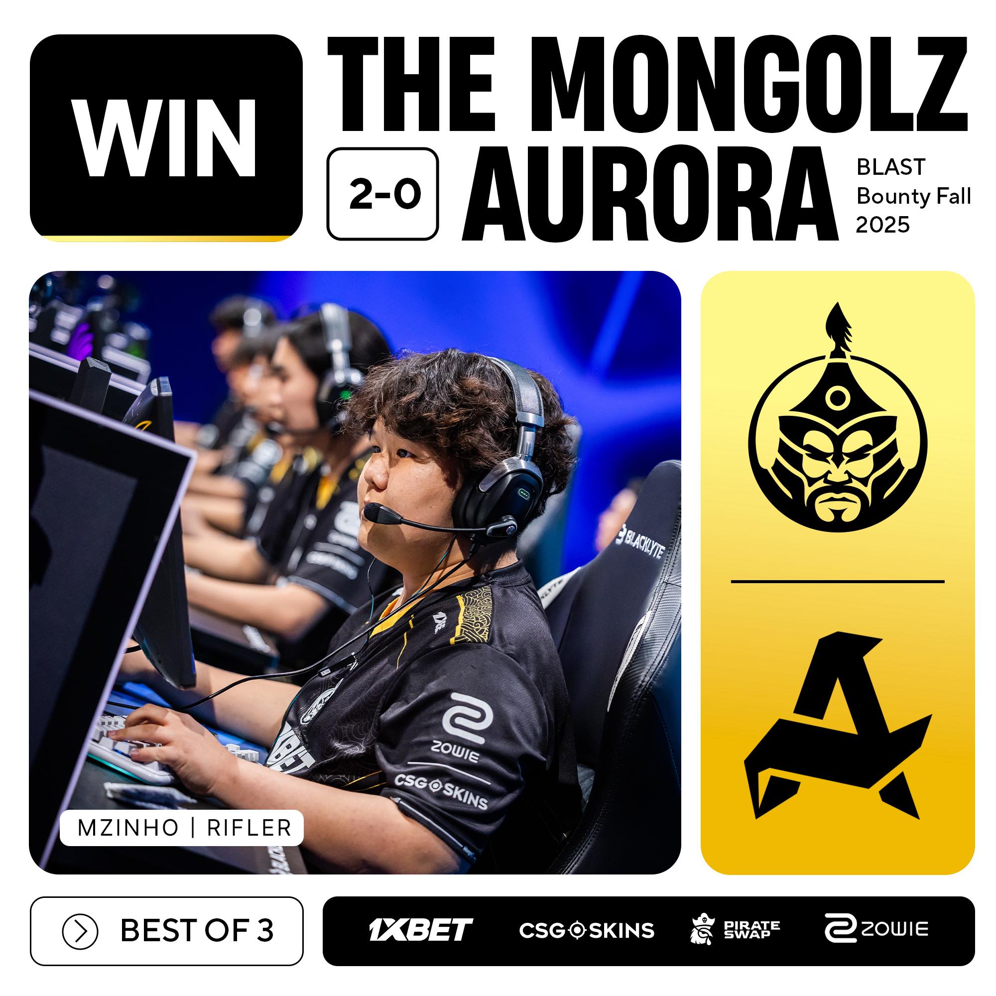 THE MONGOLZ баг Blast Bounty Fall 2025 тэмцээний шөвгийн дөрөвт үлдлээ.