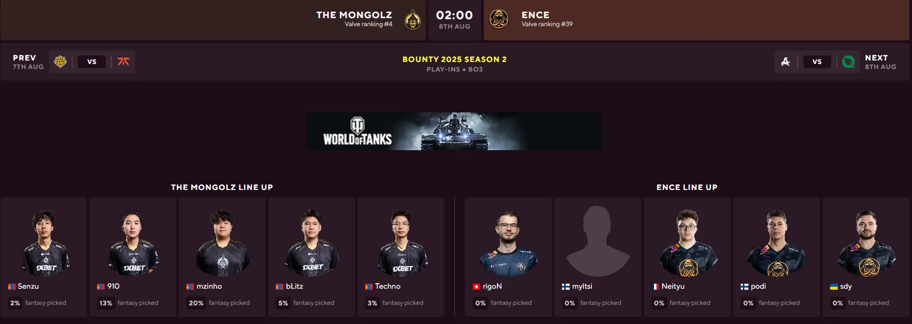Энэ баасан гарагт THE MONGOLZ баг BLAST Bounty Season 2 тэмцээний эхний тоглолтоо хийнэ.