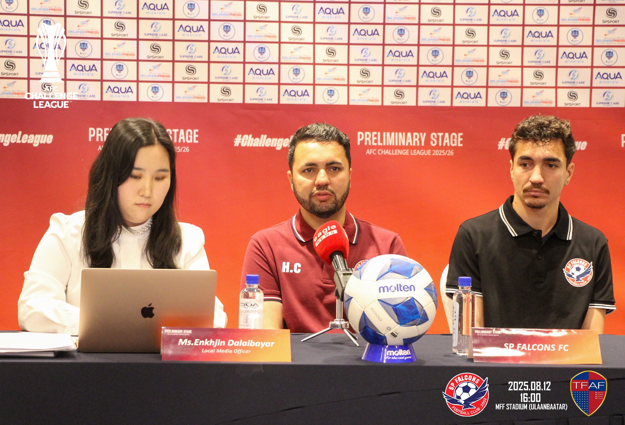 AFC Challenge league-т өрсөлдөх манай SP Falcons болон Тайваны Taichung Futuro клубүүдийн хэвлэлийн бага хурал боллоо
