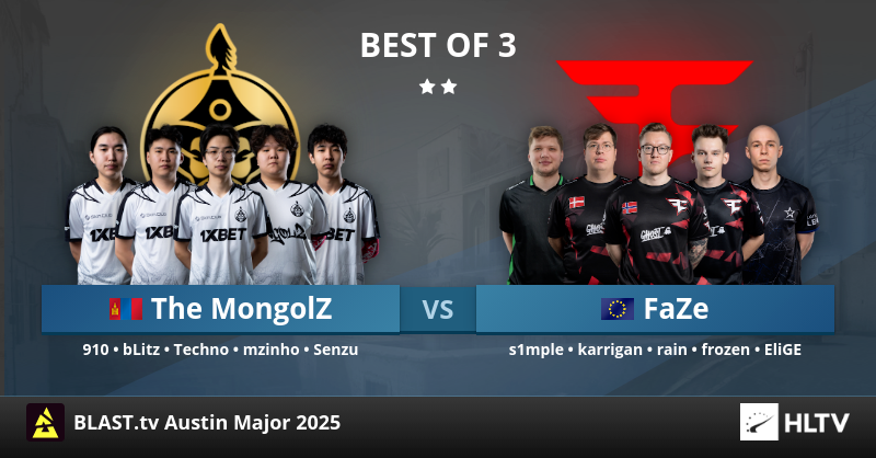 Остин Мажор: The Mongolz vs FaZe багуудын Плей-Оффын тоглолтын өмнө