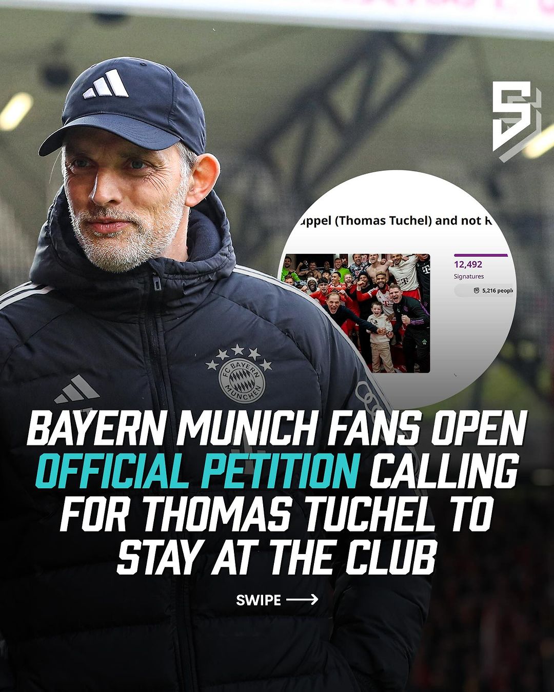 Томас Тухелийг клубтээ үлдээх гарын үсэг цуглуулах аянг Байерн Мюнхений фанатууд өрнүүлж байна
