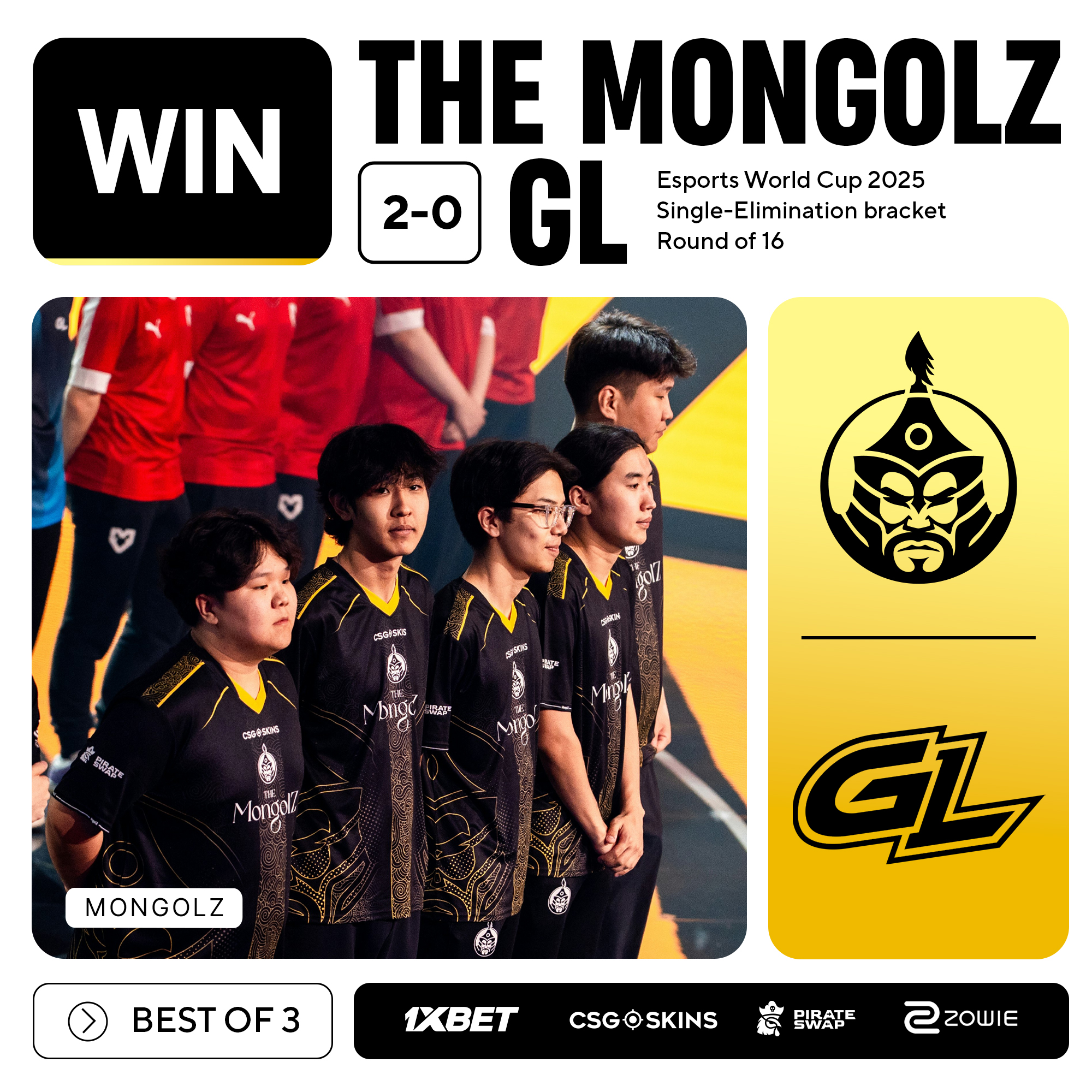 “Esports World Cup 2025” тэмцээний эхний хожлоо “THE MONGOLZ” баг авлаа