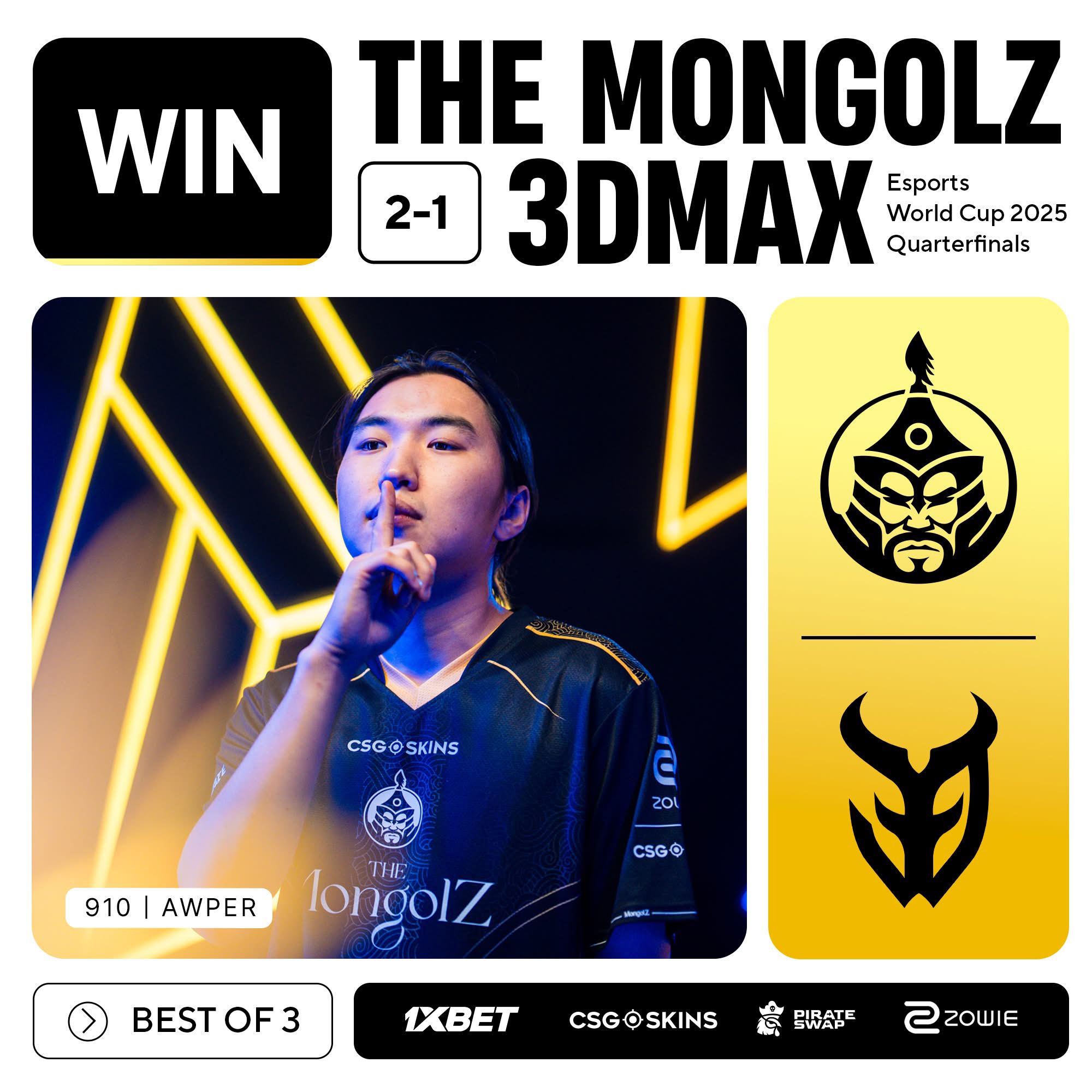 The Mongolz баг Esports World Cup-ын хагас шигшээд шалгарлаа