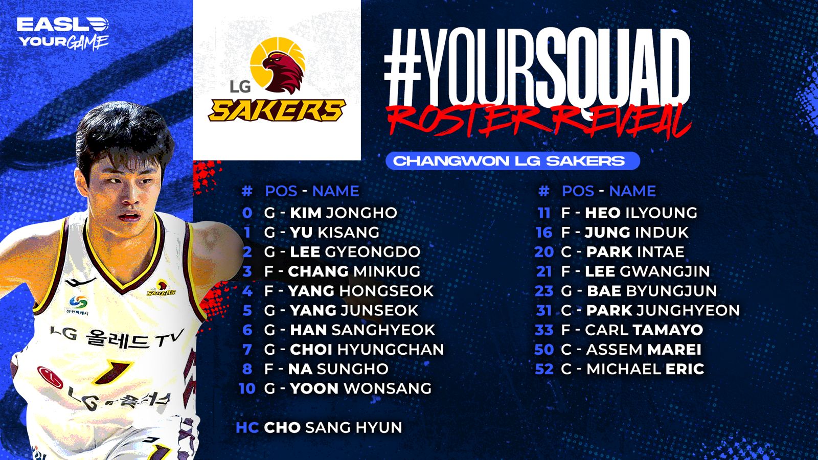 EASL: Хасын Хүлэгүүд баг гурав дахь тоглолтоо БНСУ-ын дээд лигийн аварга LG Sakers багтай хийнэ